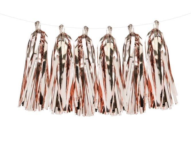 Hovedbilde Tassel Girlander Rosegull 12-pk