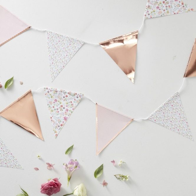 Hovedbilde Vimpler Rose Gull Foliert Floral