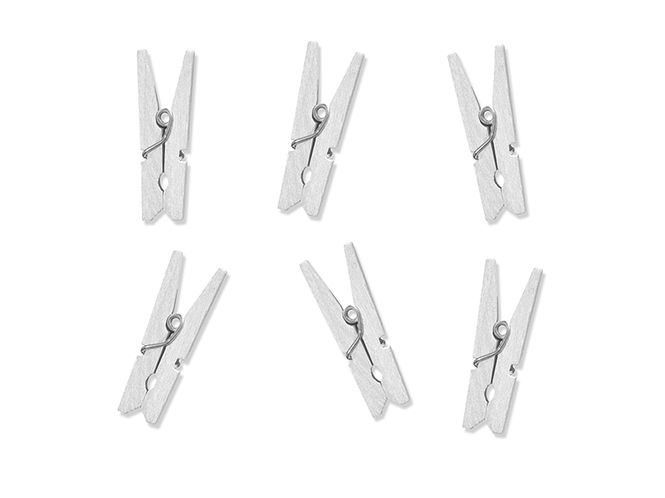 Hovedbilde Miniklyper Hvit 20-pk