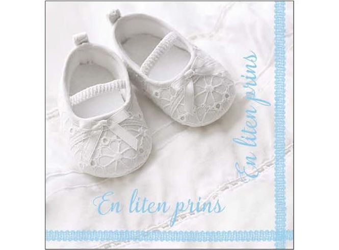 Hovedbilde Servietter En Liten Prins Babysko 20-pk