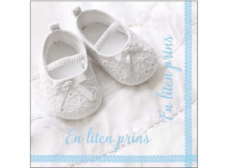 Servietter En Liten Prins Babysko 20-pk