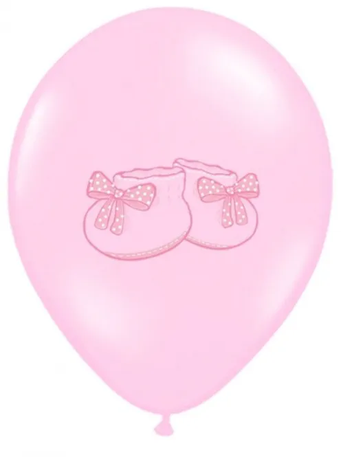Hovedbilde Ballonger Babysko Rosa 6-pk