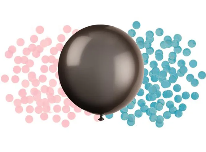 Hovedbilde Ballong Confetti gender reveal 1stk