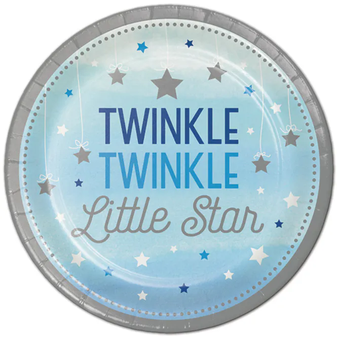 Hovedbilde Little Star Boy Papptallerken 8 pk