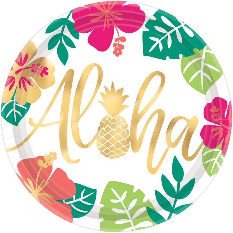 Aloha papptallerken 26 cm 8 pk