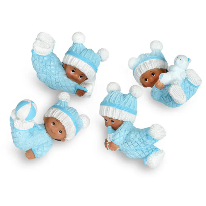 Hovedbilde Babyfigur Mørkhudet Rosa Assortert 6x5cm