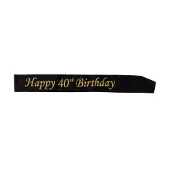 Hovedbilde Sash Happy 40th Birthday