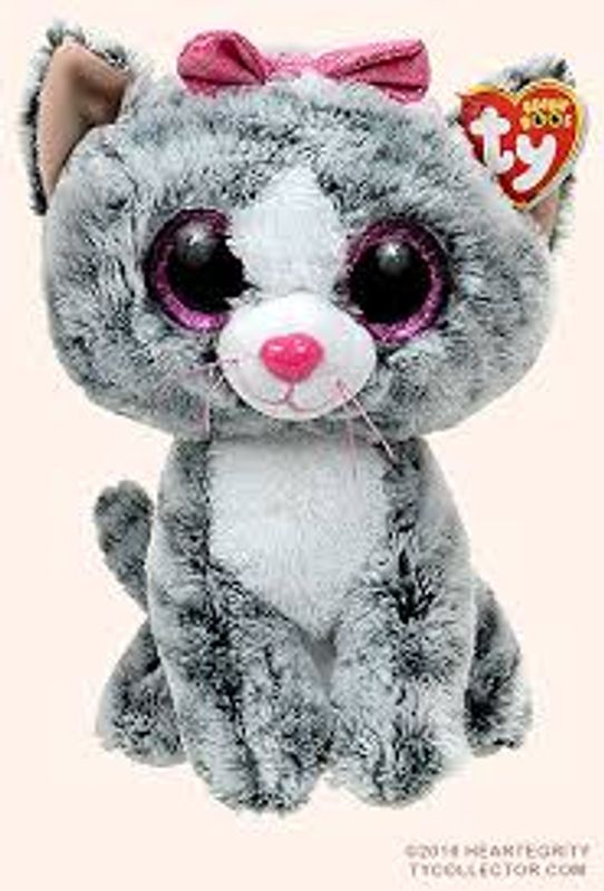 TY bamse Beanie Boos Katten Kiki Medium