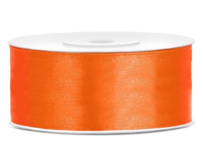 Hovedbilde Satengbånd Oransje 2,5cm 25m