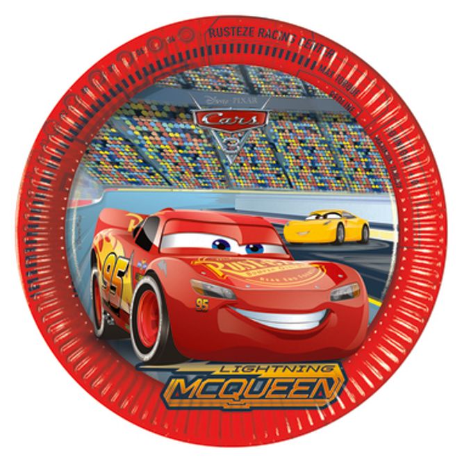 Hovedbilde Biler Cars Papptallerken 8pk