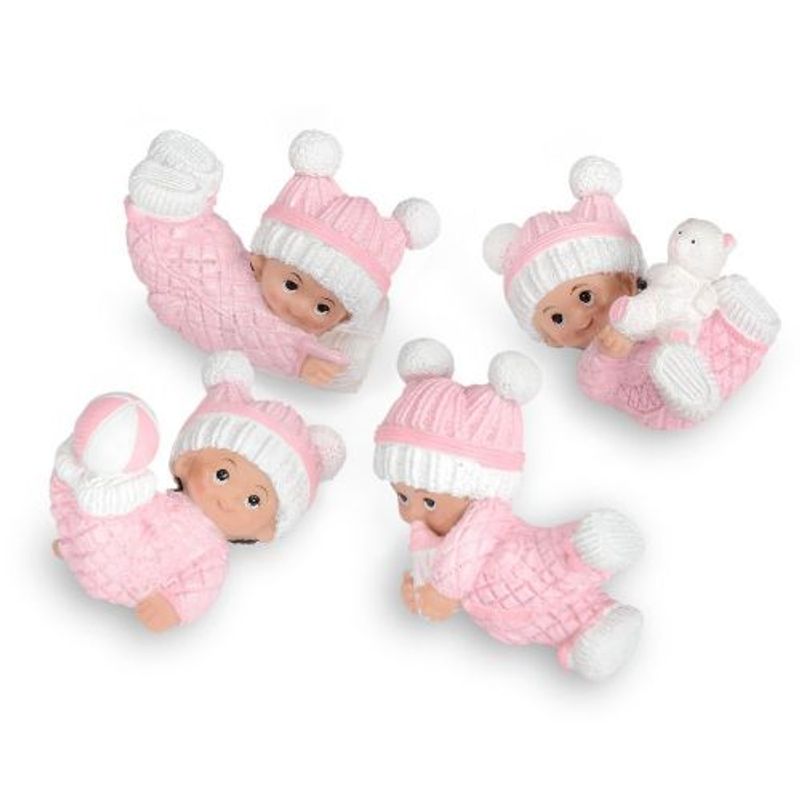 Babyfigur Rosa Assortert 6x5cm