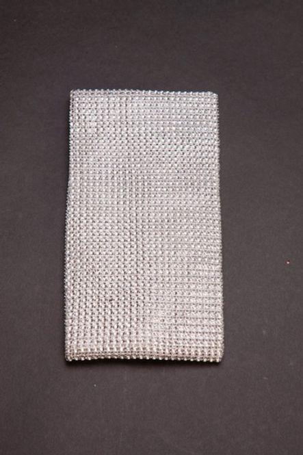 Hovedbilde Bordløper Strass 12cm x2,2m Sølv