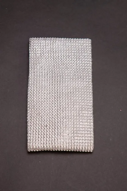 Hovedbilde Bordløper Strass 12cm x2,2m Sølv