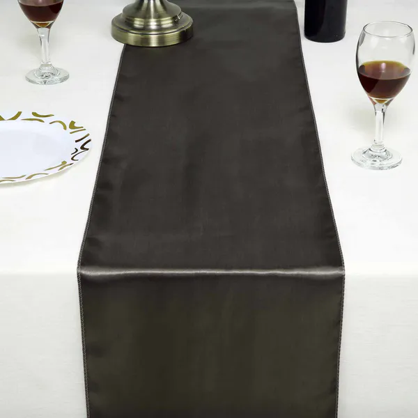 Hovedbilde Bordløper Satin Trekullgrå  274 cm