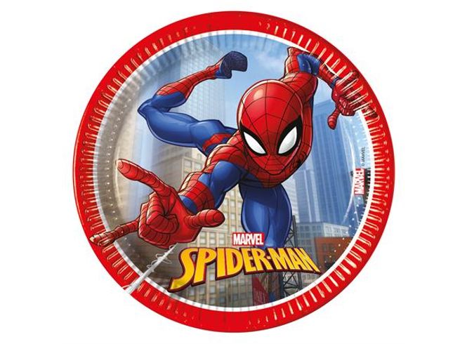 Hovedbilde Spider-Man pappfat 20cm 8stk