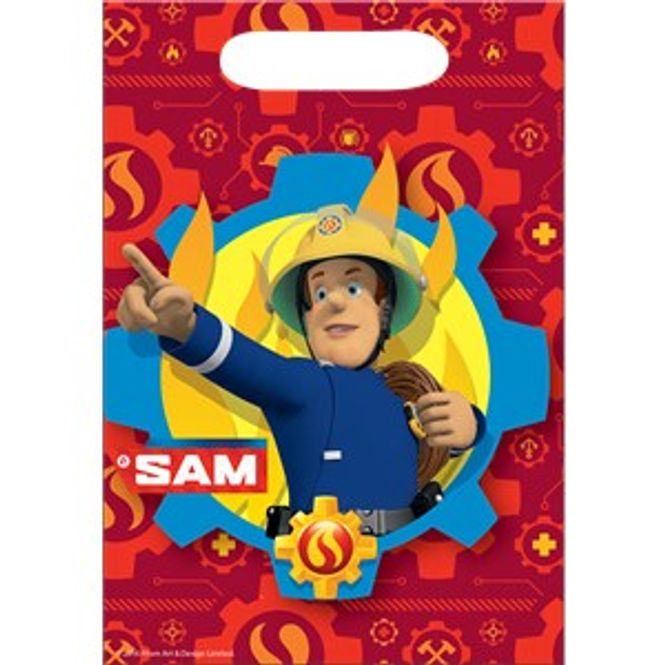 Hovedbilde Partyposer Brannmann Sam 8-pk