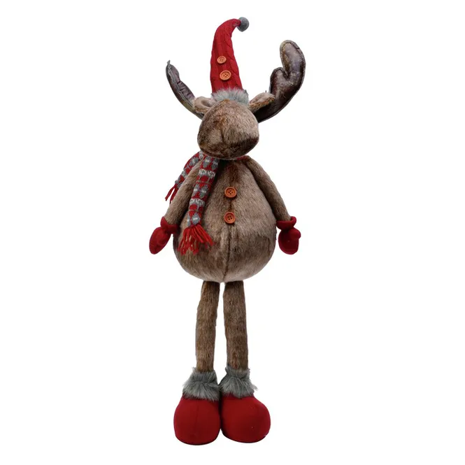 Hovedbilde Elg Harald Med Skjerf Stående 38x12cm