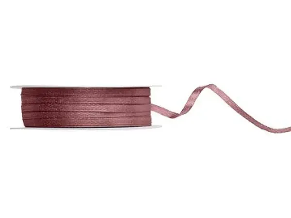 Hovedbilde Satengbånd dark dusty rose 0,3cm 50m