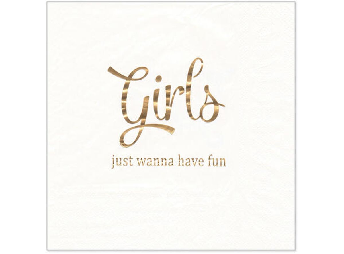 Servietter  girls fun hvit