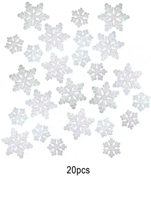 Hovedbilde Borddekor snøkrystaller frozen 20pk