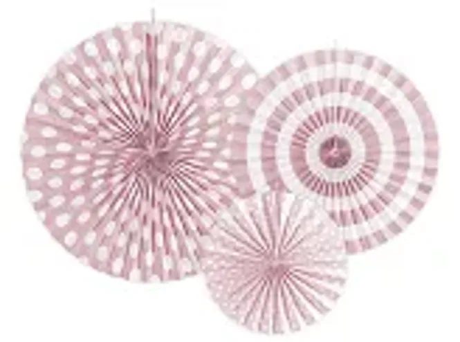 Hovedbilde Hengende vifte Rosa 3pk