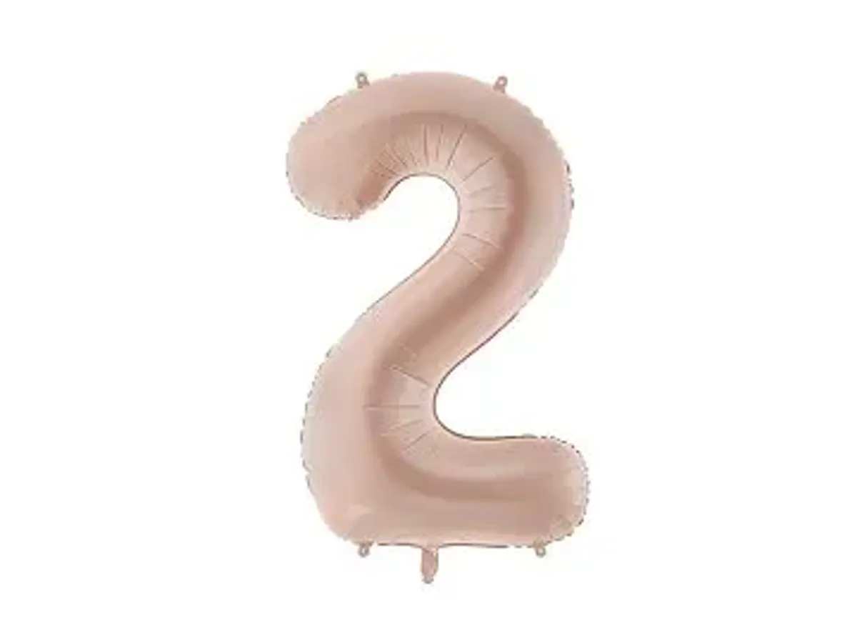 Folieballong tall beige 72cm
